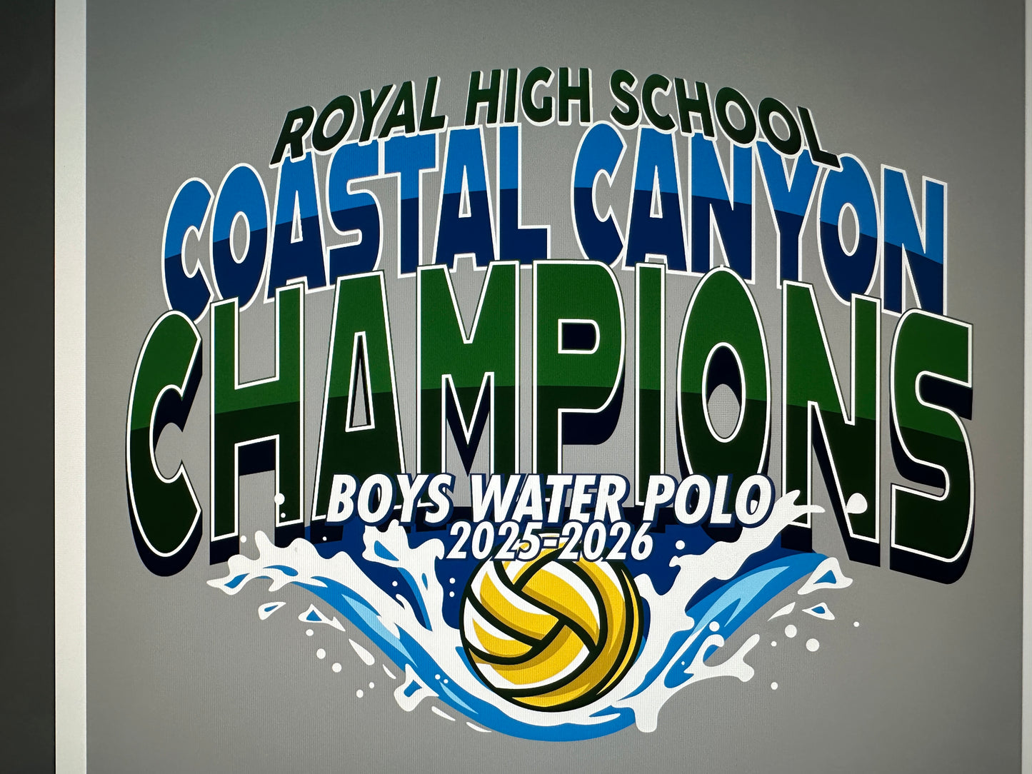 Special Order: Boys League Championship Water Polo shirts