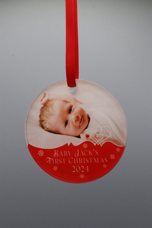 3.125" Acrylic Circle Ornament