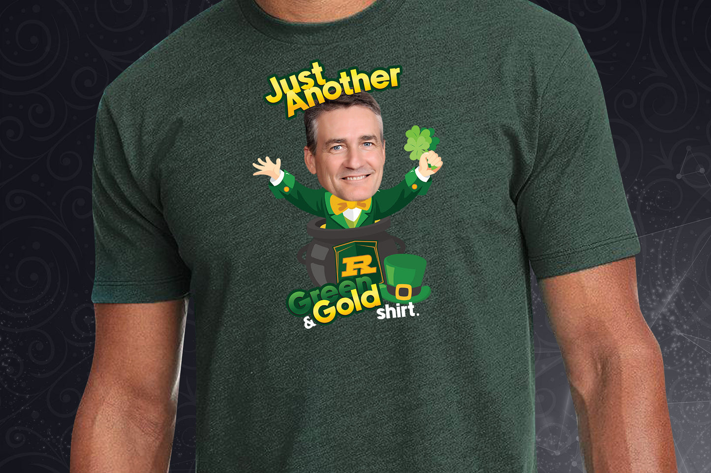 St. Patrick's Green and Gold Shirt